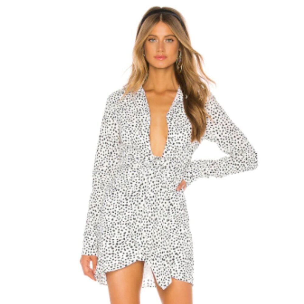 Lovers + Friends Aja Mini Dress in Mini Leopard